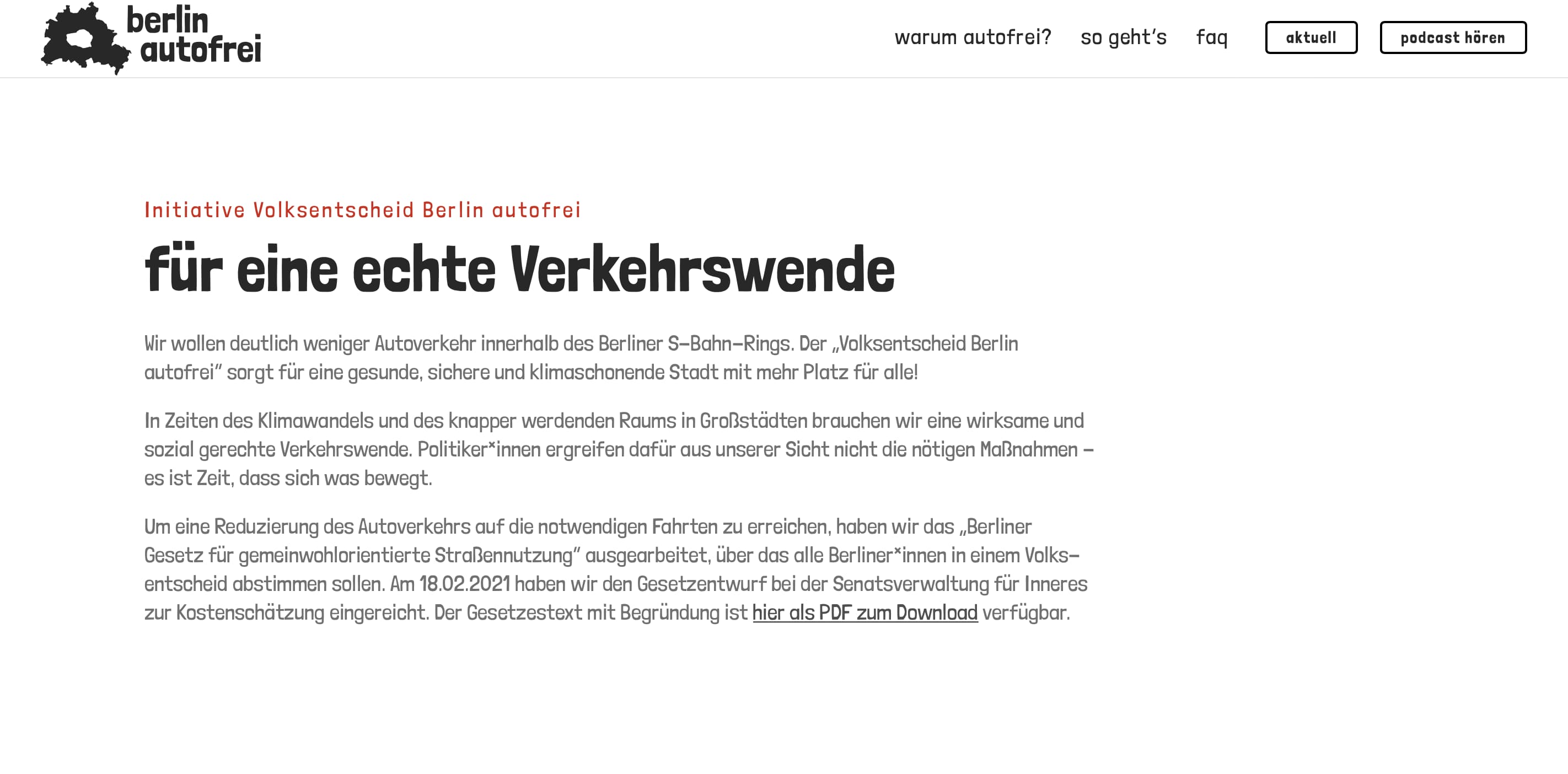 Quelle: Initiative Volksentscheid Berlin autofrei